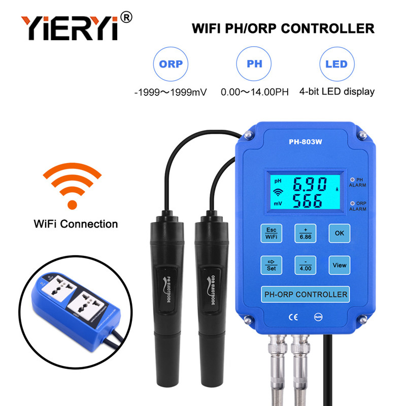 Marine Aquarium Par Meter - Yieryi Digital PH WiFi ORP Redox