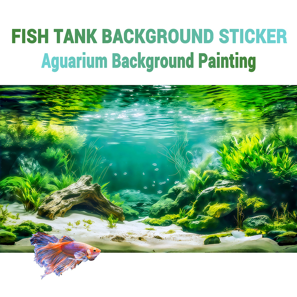 Marine Aquarium Glue - River Branches at the Bottom, Fish