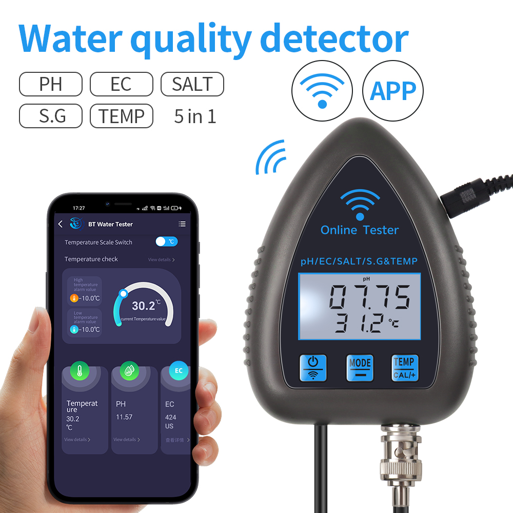 Tuya WiFi 5 in 1 Water Quality - Marine Aquarium Par Meter recension och pris