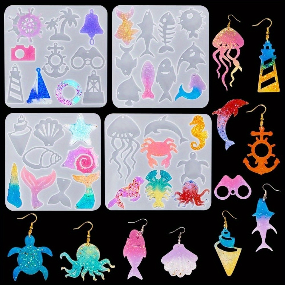 The Ocean-themed Earring And P - Aquarium Marine Fishes recension och pris