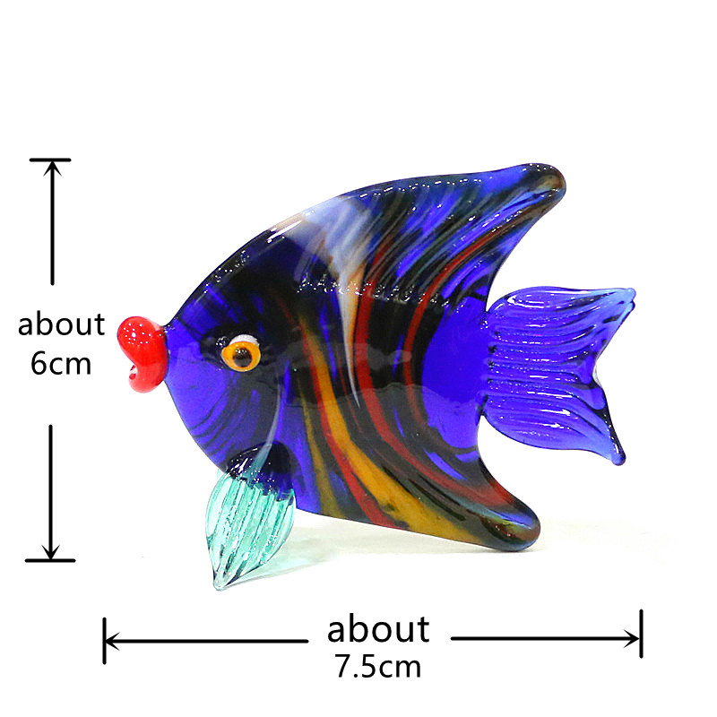 Murano Glass Sea Fish Mini Fig - Marine Aquarium Home recension och pris