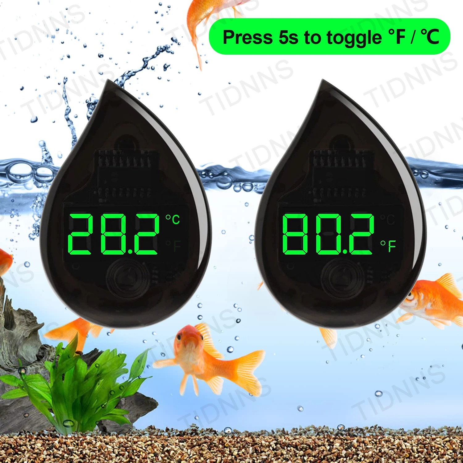 Aquarium Self-Adhesive Thermom - Marine Aquarium Glue recension och pris