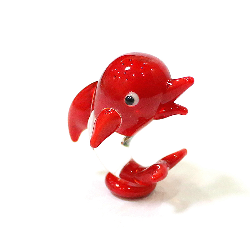 Handmade Mini Glass Dolphin Fi - Marine Aquarium Home recension och pris