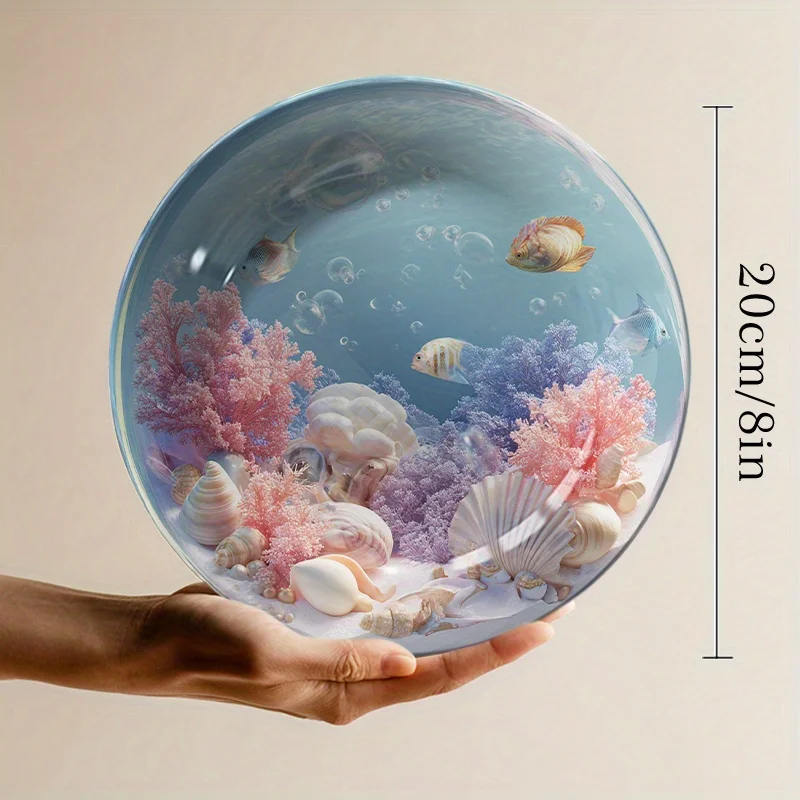 Ceramic Sea-Themed Aquarium Pl - Marine Aquarium Home recension och pris