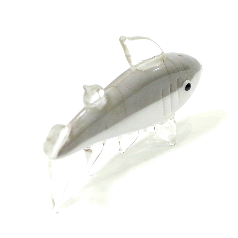 Gray Murano Glass Shark Figuri - Marine Aquarium Home recension och pris