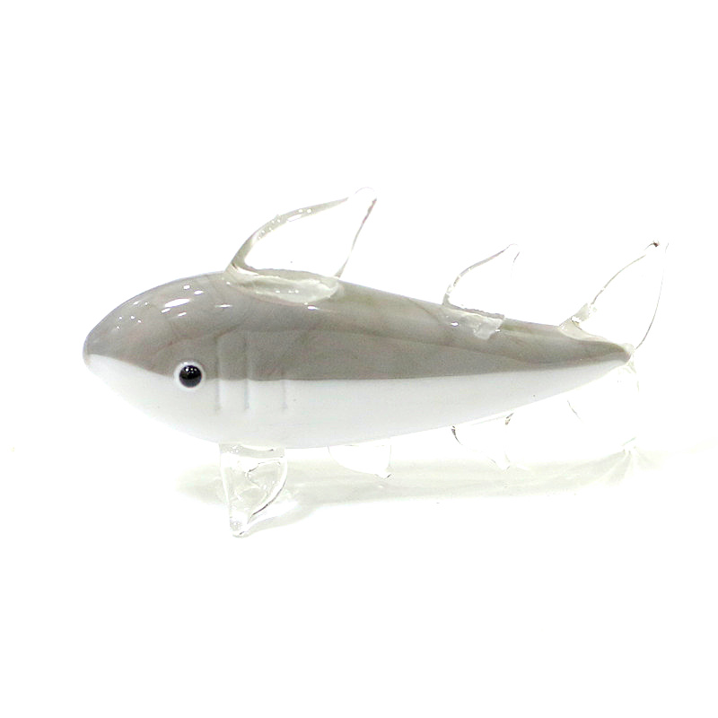 Gray Murano Glass Shark Figuri - Marine Aquarium Home recension och pris