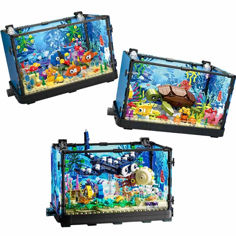 Fish Tank Building Block Set w - Marine Aquarium Home recension och pris