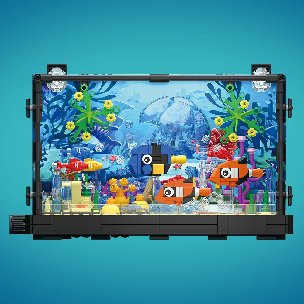 Fish Tank Building Block Set w - Marine Aquarium Home recension och pris