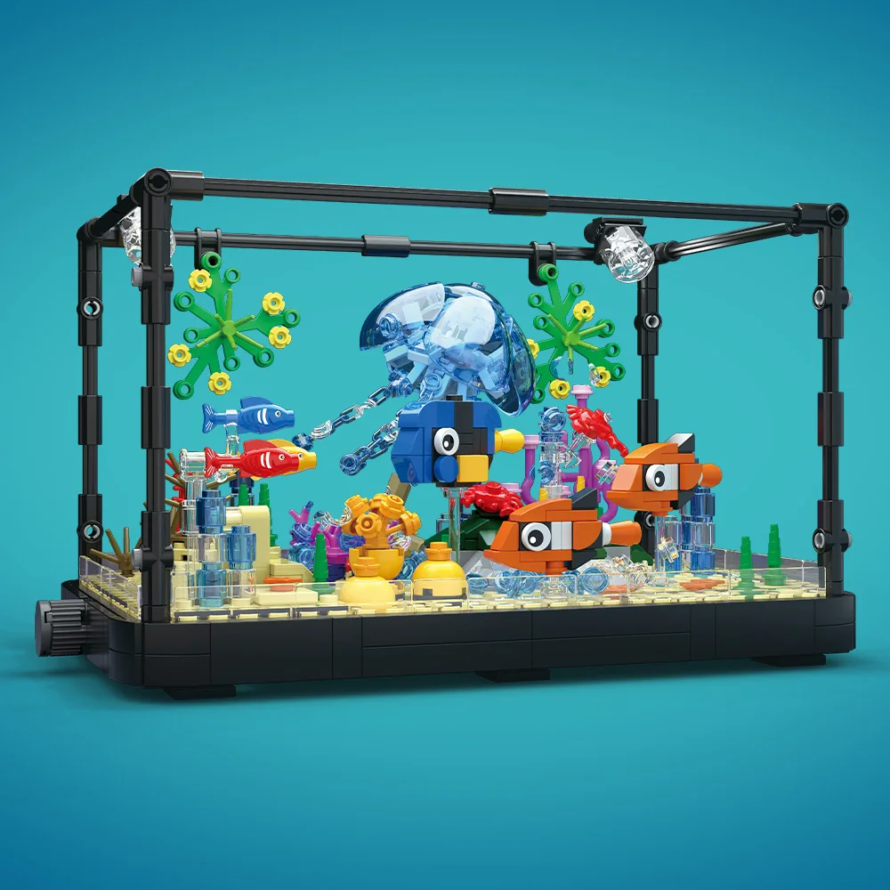 Fish Tank Building Block Set w - Marine Aquarium Home recension och pris