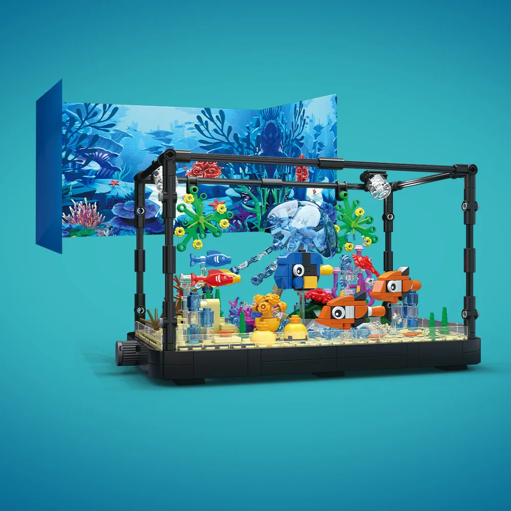 Fish Tank Building Block Set w - Marine Aquarium Home recension och pris