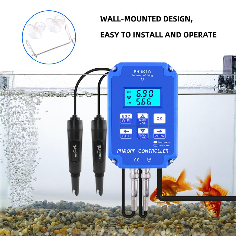 Yieryi Digital PH WiFi ORP Red - Marine Aquarium Par Meter recension och pris