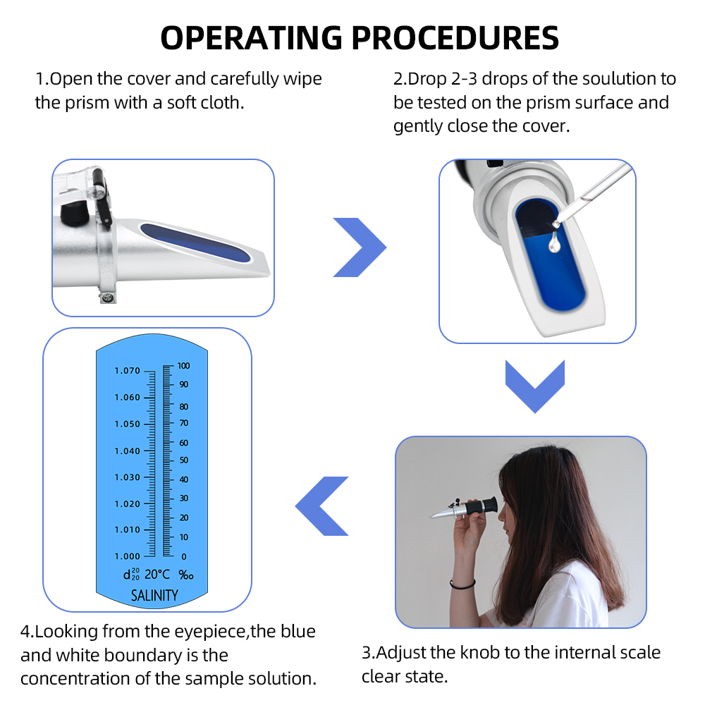 Salinity Refractometer 0-10% 1 - Marine Aquarium Aquascape recension och pris