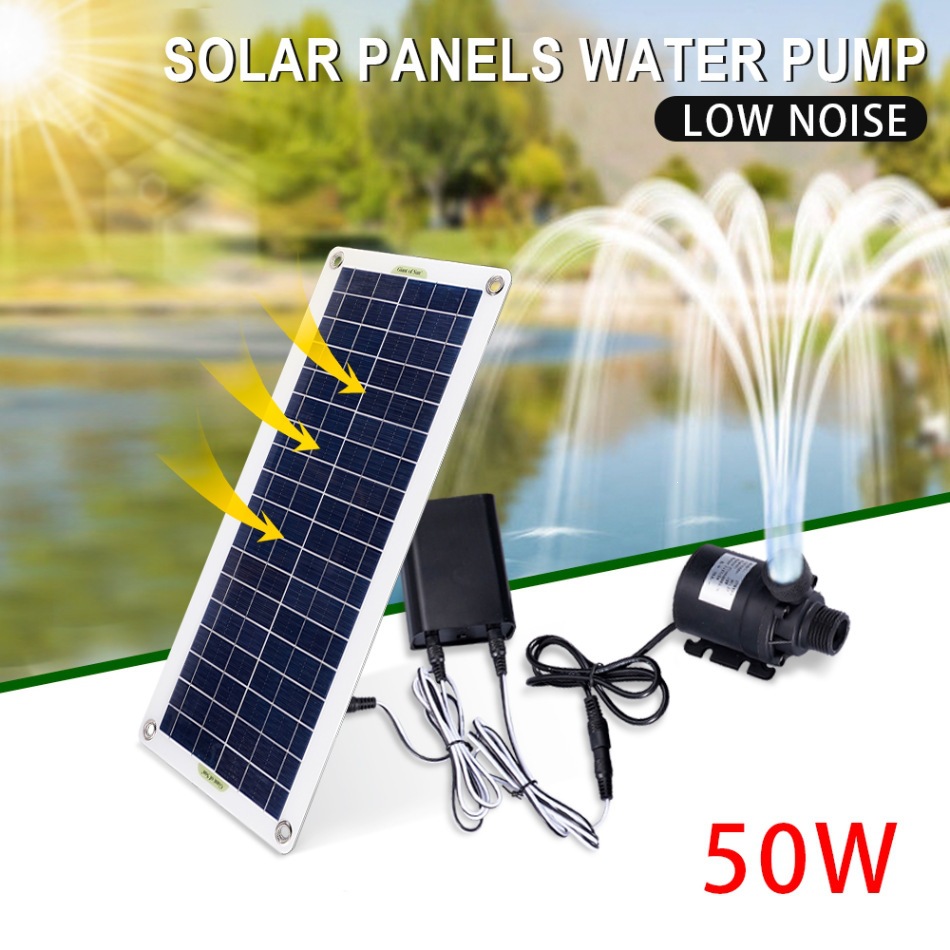 50W Solar Power Water Pump Set - Marine Aquarium Kit recension och pris