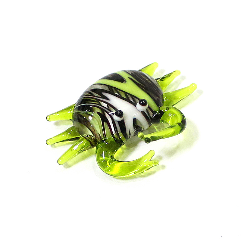 Handmade Cute Mini Glass Crab  - Marine Aquarium Home recension och pris