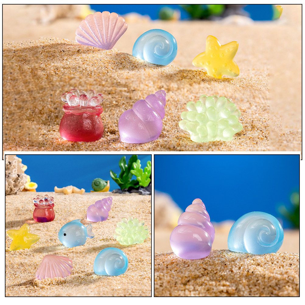 8Pcs Resin Marine Animal Decor - Marine Aquarium Home recension och pris
