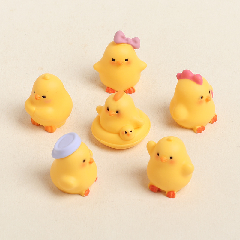 6Pcs Cute Resin Mini Chick Fig - Marine Aquarium Kit recension och pris