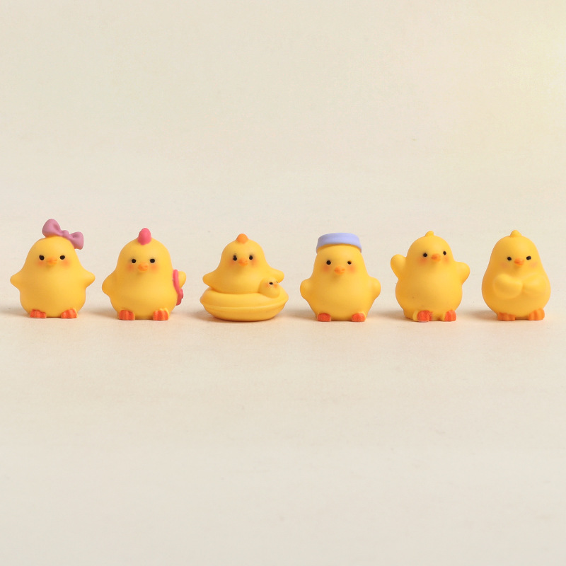 6Pcs Cute Resin Mini Chick Fig - Marine Aquarium Kit recension och pris