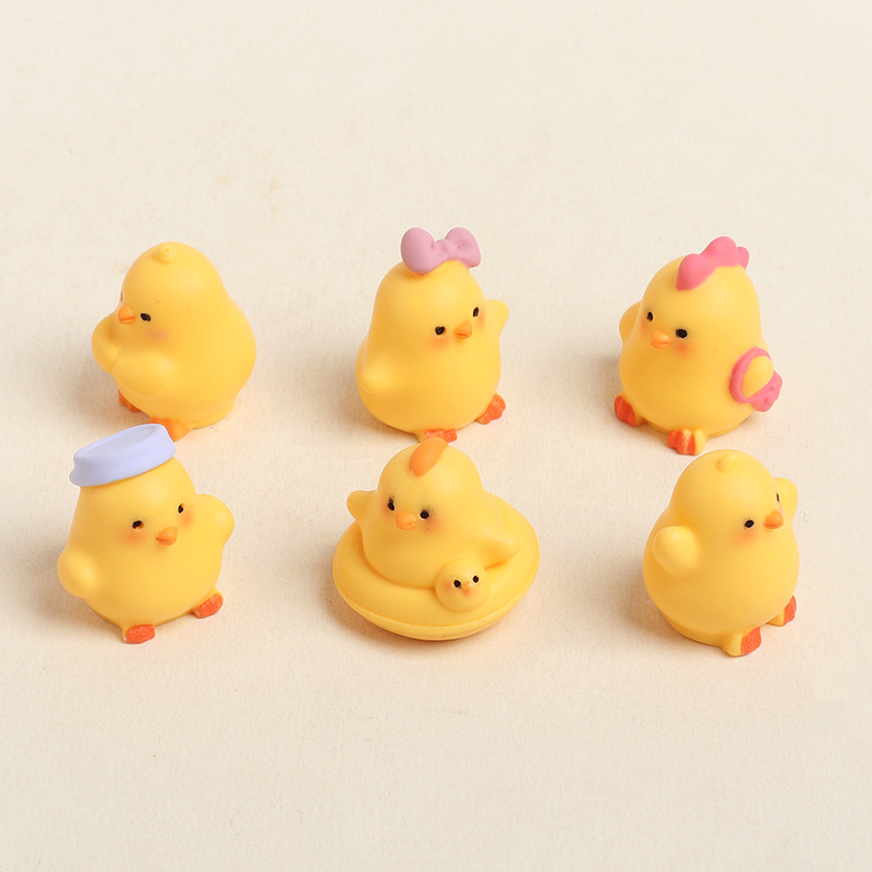 6Pcs Cute Resin Mini Chick Fig - Marine Aquarium Kit recension och pris