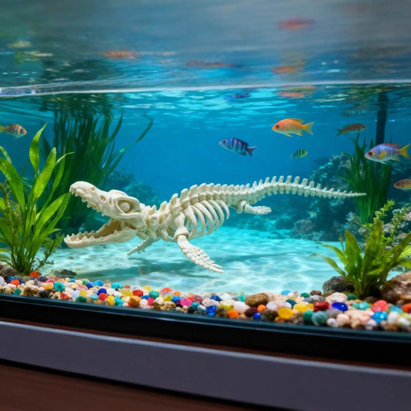 New-Dinosaur Skeleton Model Fi - Marine Aquarium Home recension och pris
