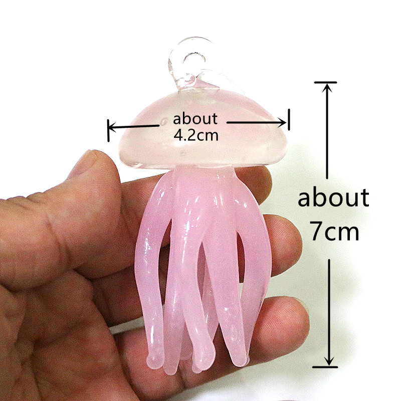 Pink Jellyfish Glass Pendant C - Marine Aquarium Home recension och pris