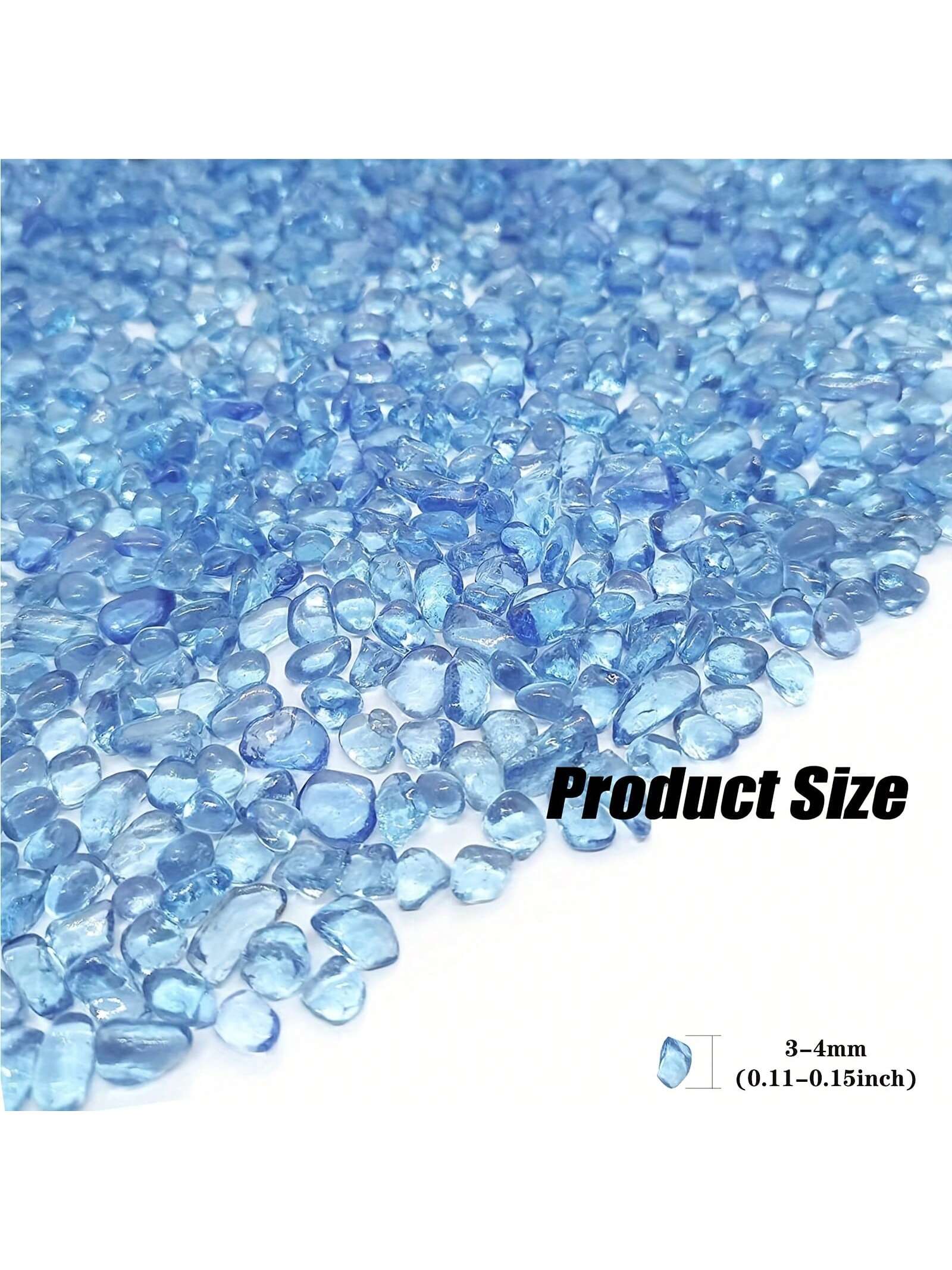 Blue Glass Gravel 3 4mm Aquari - Marine Aquarium Gravel recension och pris