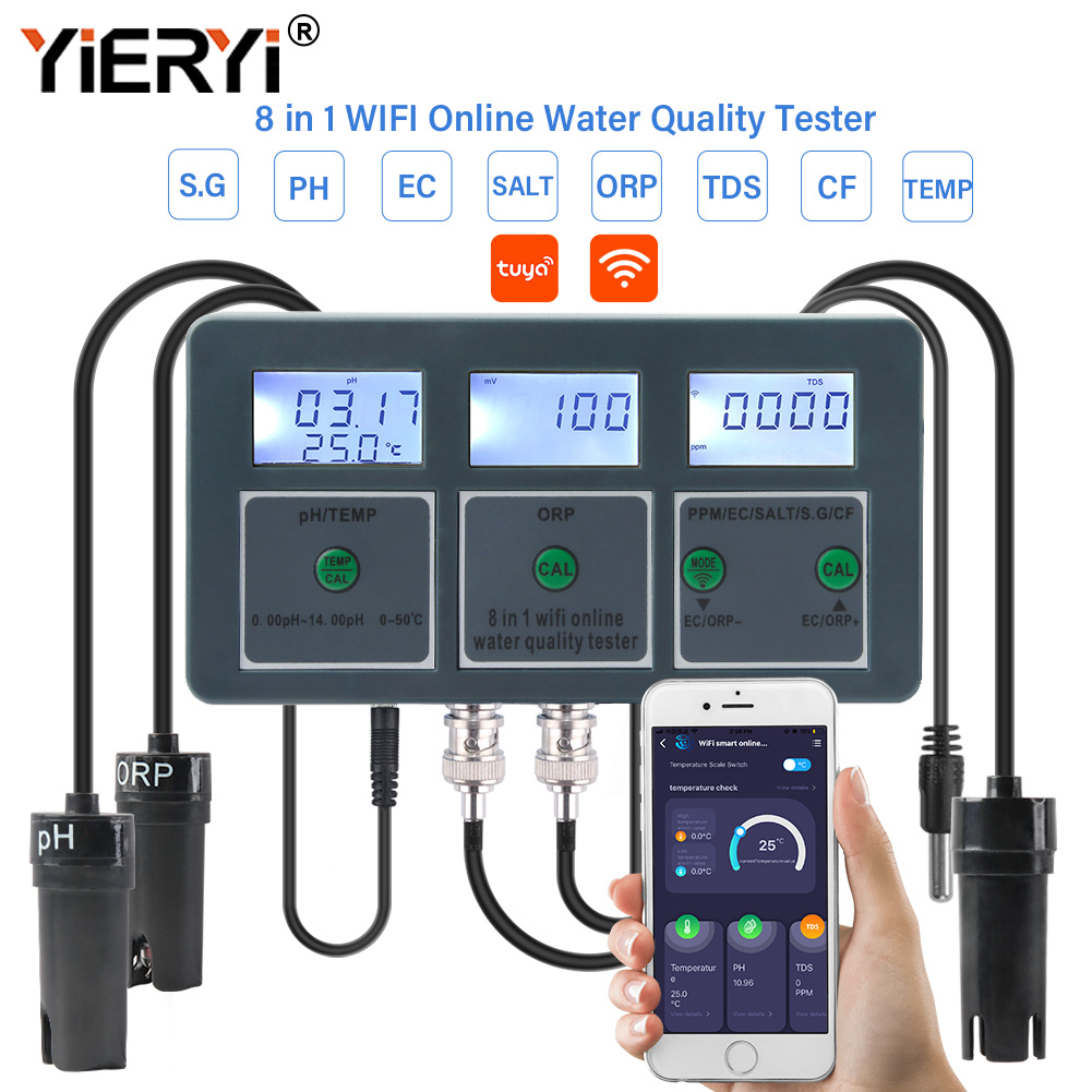 Yieryi WiFi Tuya Smart PH ORP  - Marine Aquarium Par Meter recension och pris